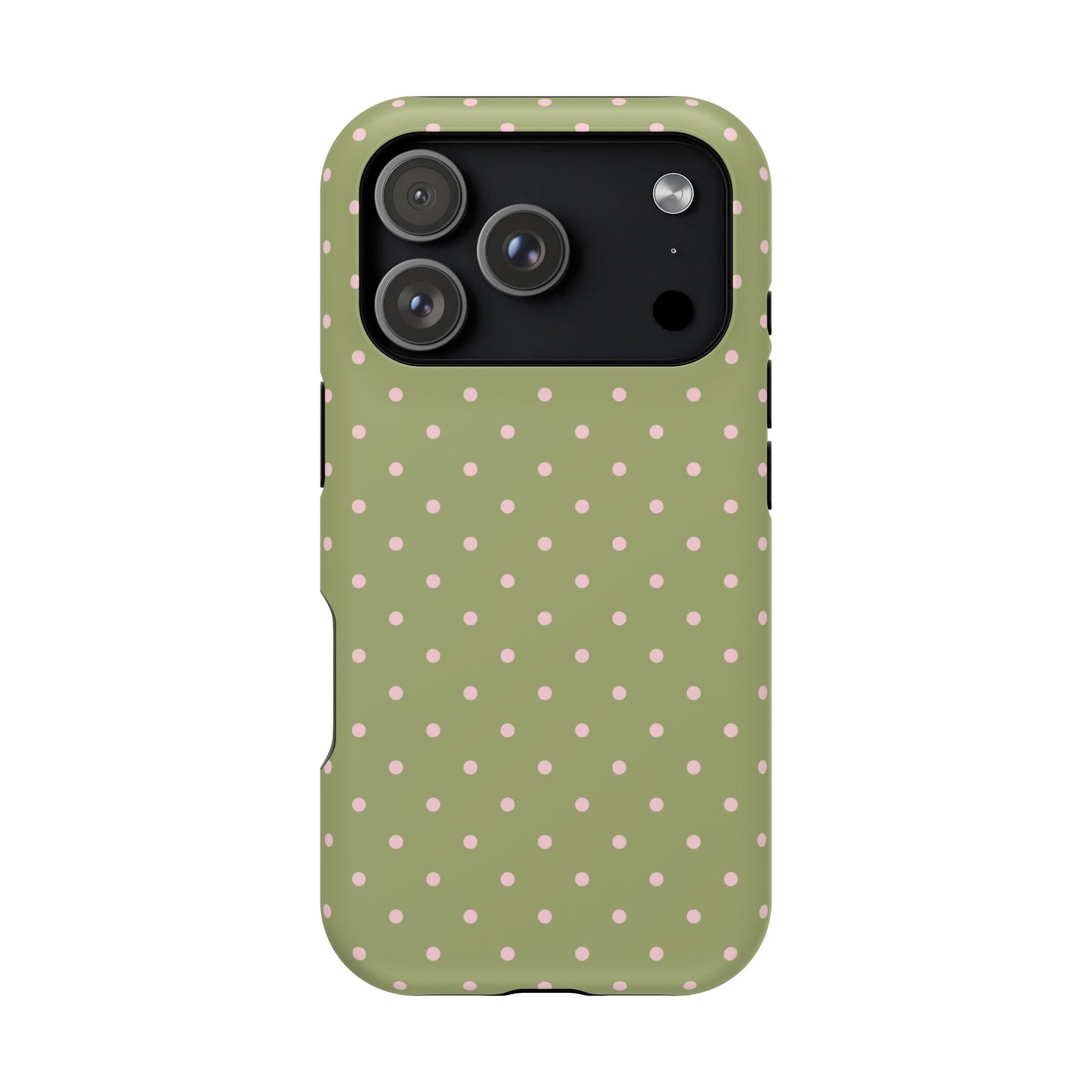 Pink Matcha Mini Dots iPhone Case