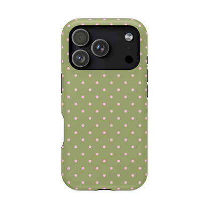 Pink Matcha Mini Dots iPhone Case