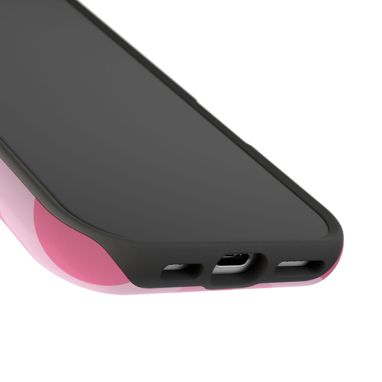 Pink Glowing Hearts iPhone Case