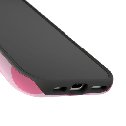 Pink Glowing Hearts iPhone Case
