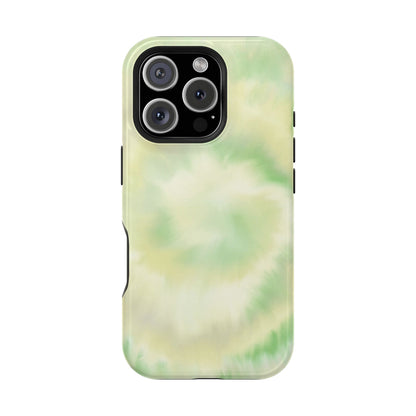 Lime Tie Dye iPhone Case