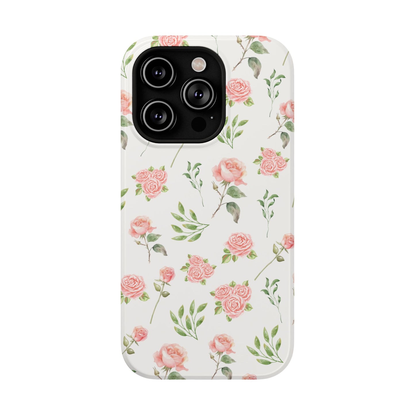 Pink Vintage Roses iPhone Case
