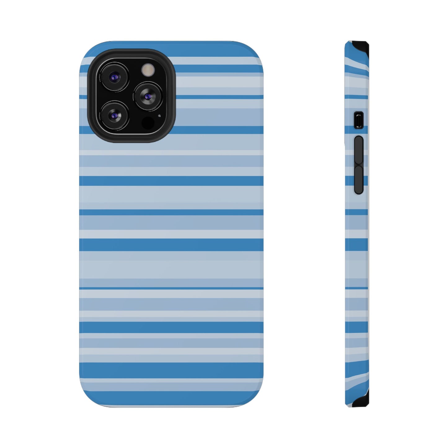 Blue Candy Stripes iPhone Case