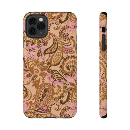 Honey Rose Paisley iPhone Case
