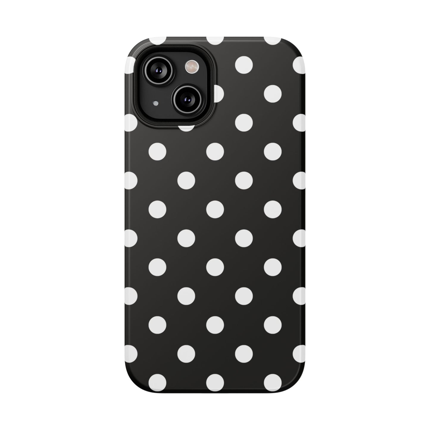 White Polka Dots iPhone Case