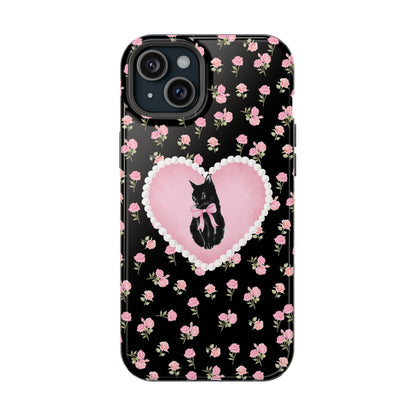 Black Féline Roses iPhone Case