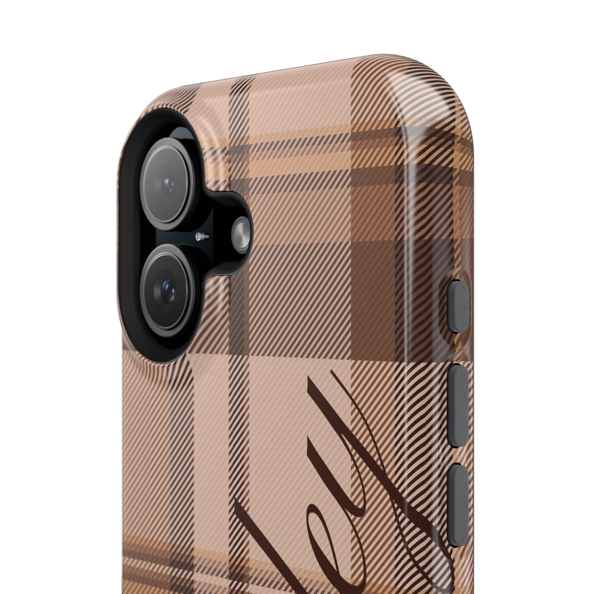Custom Toffee Plaid iPhone Case