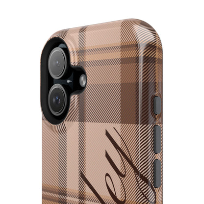 Custom Toffee Plaid iPhone Case