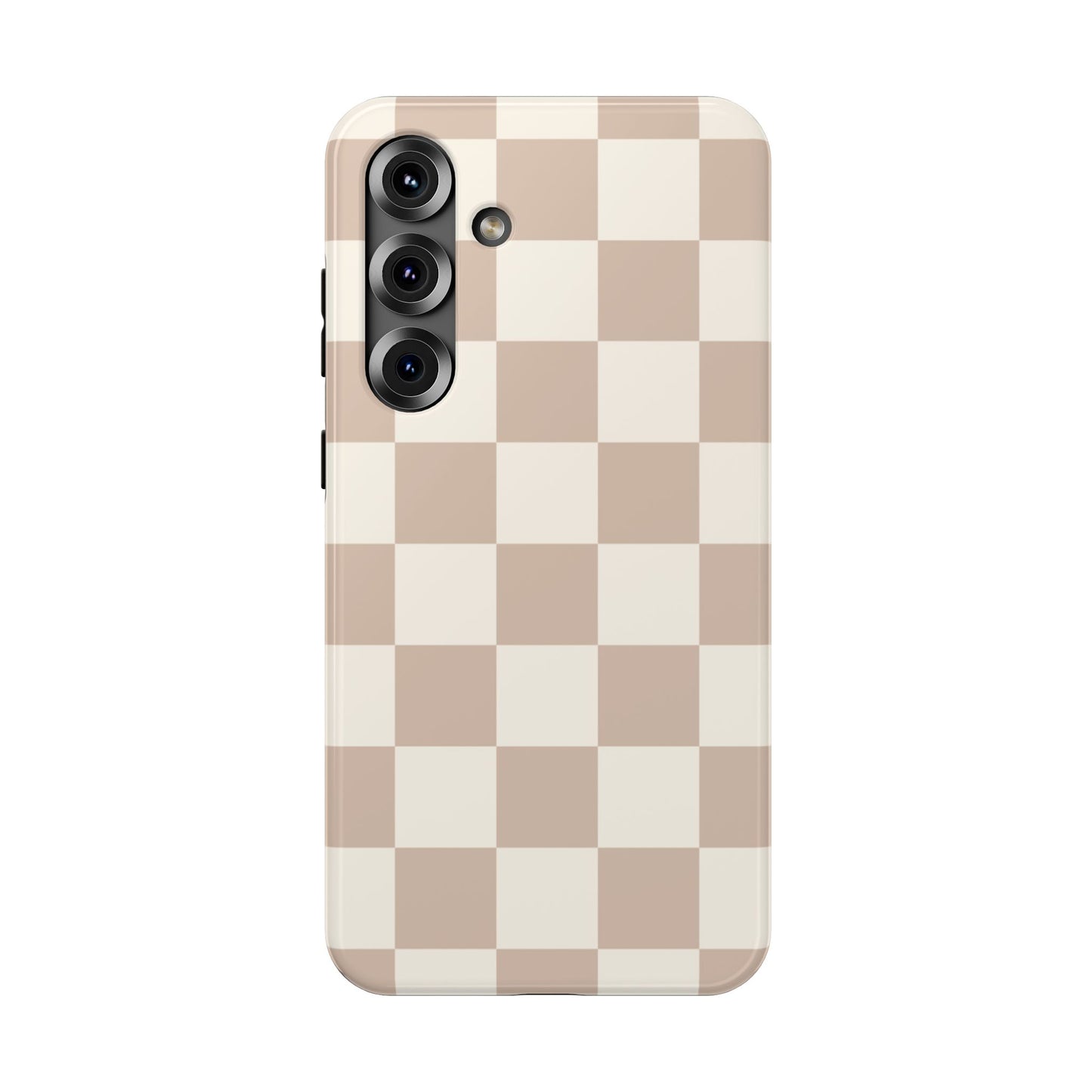 Neutral Checkered Samsung Case