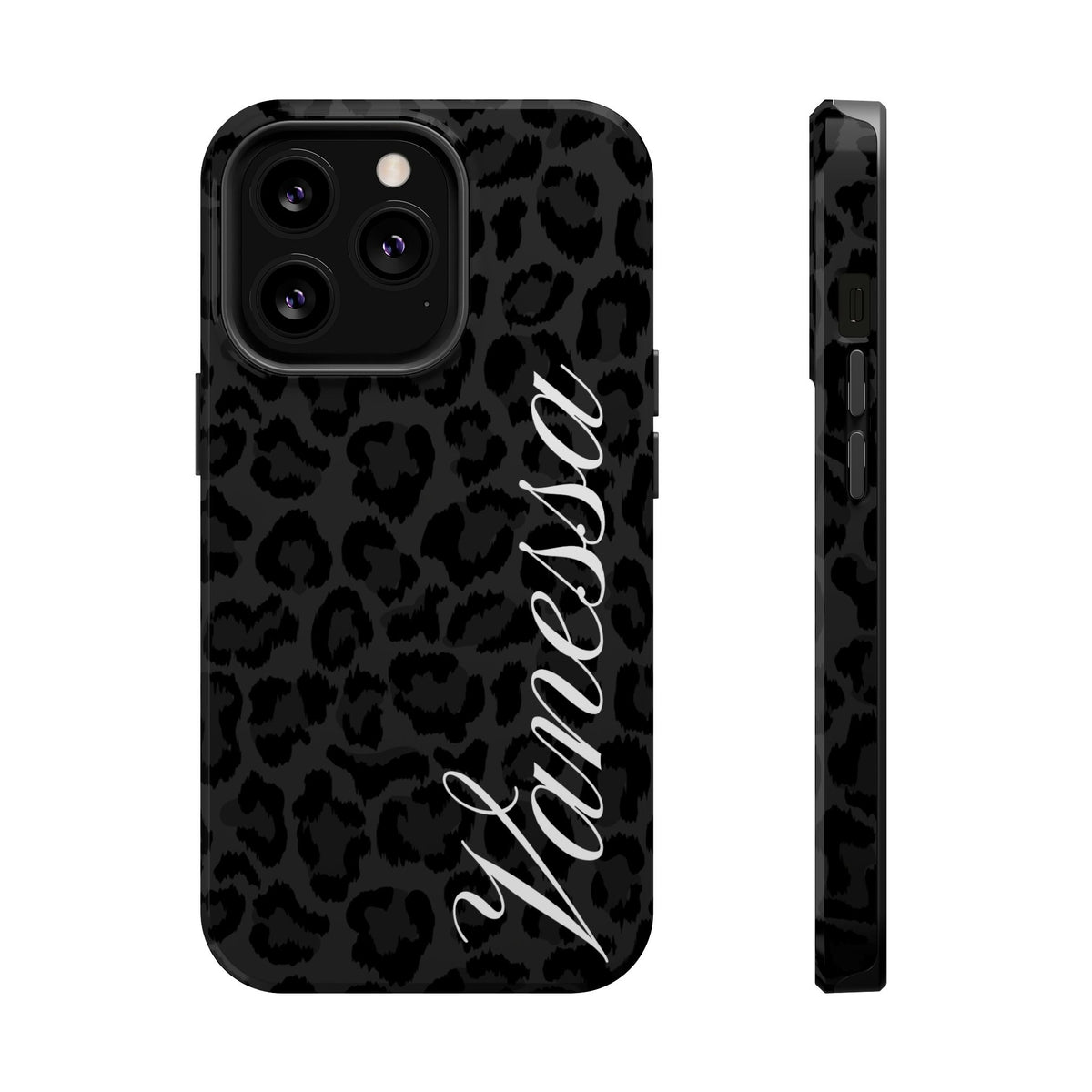 Custom Black Leopard iPhone Case