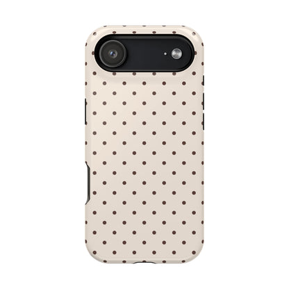 Brown Mini Dots iPhone Case