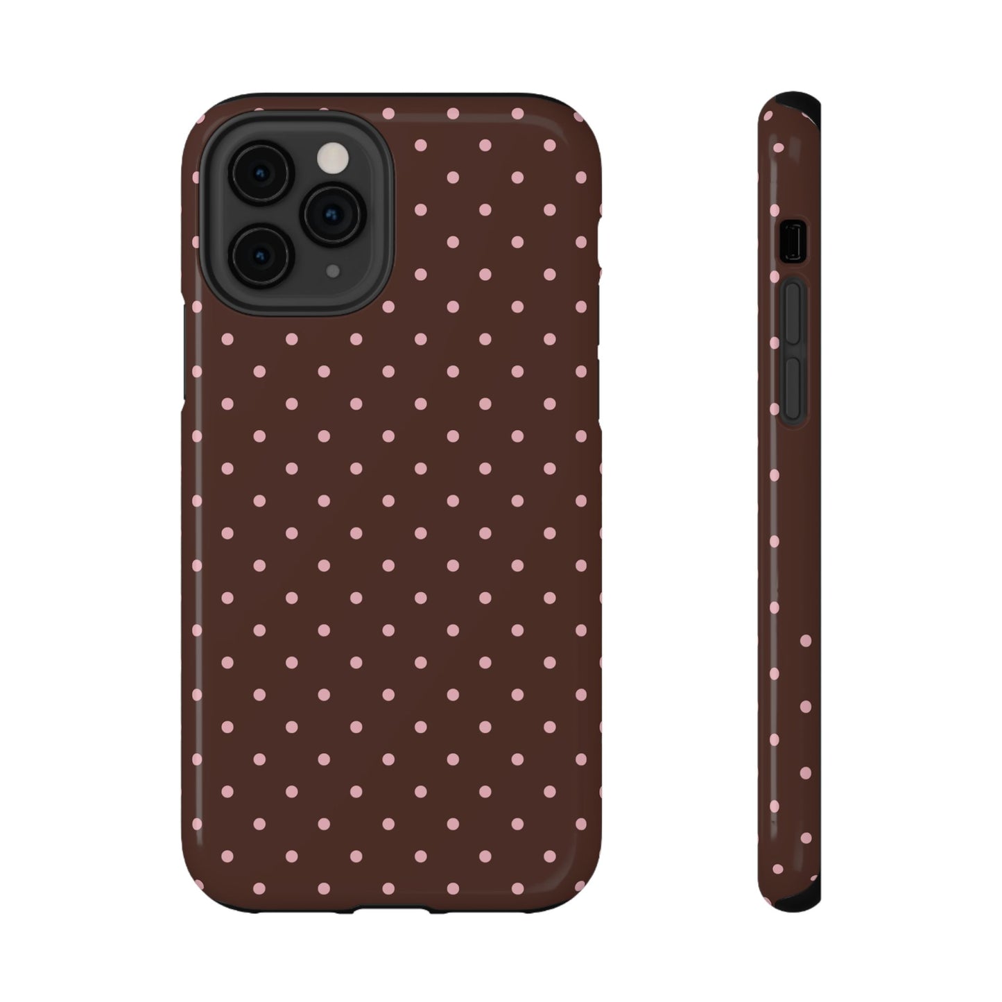 Pink Latte Mini Dots iPhone Case