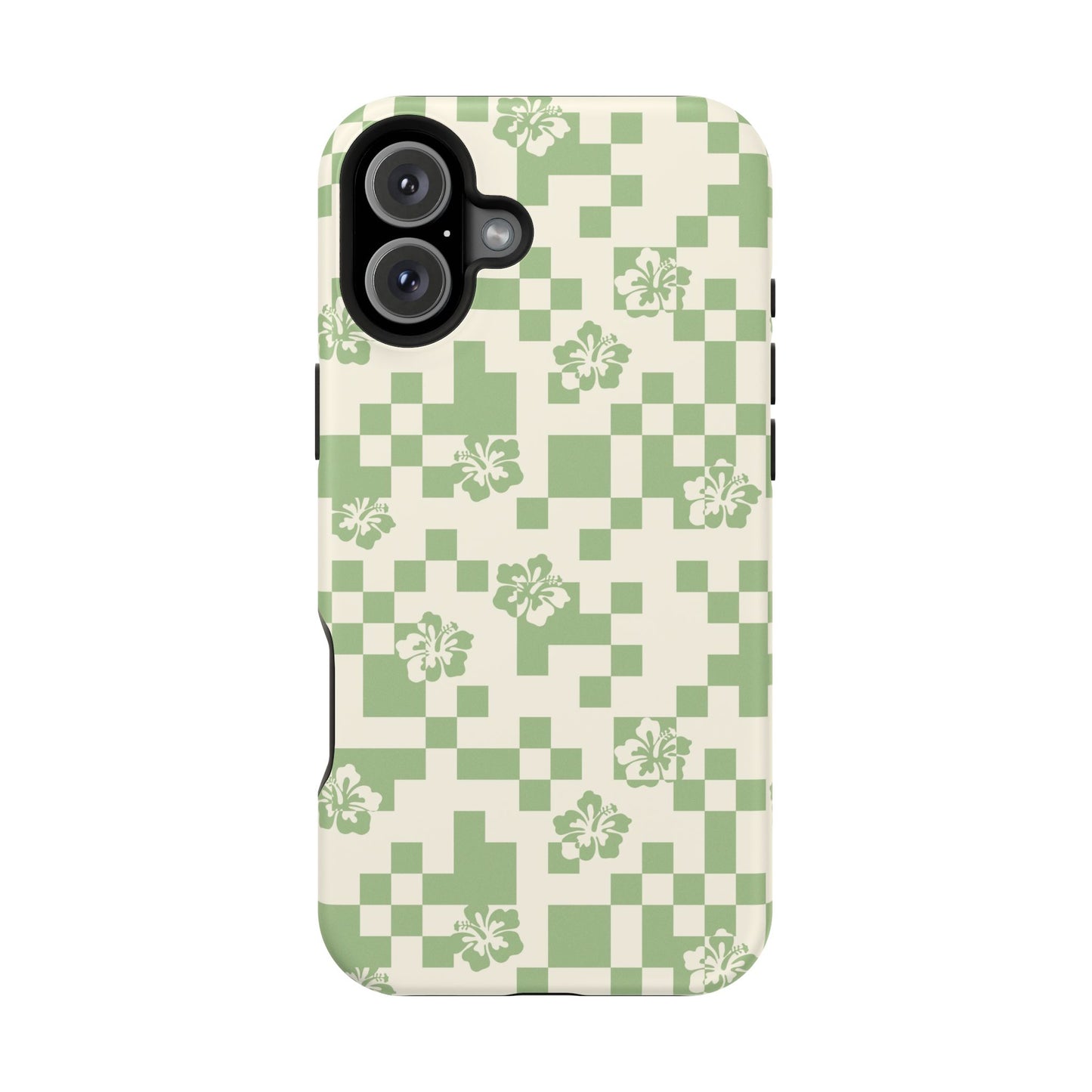 Green Hibiscus iPhone Case