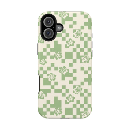 Green Hibiscus iPhone Case