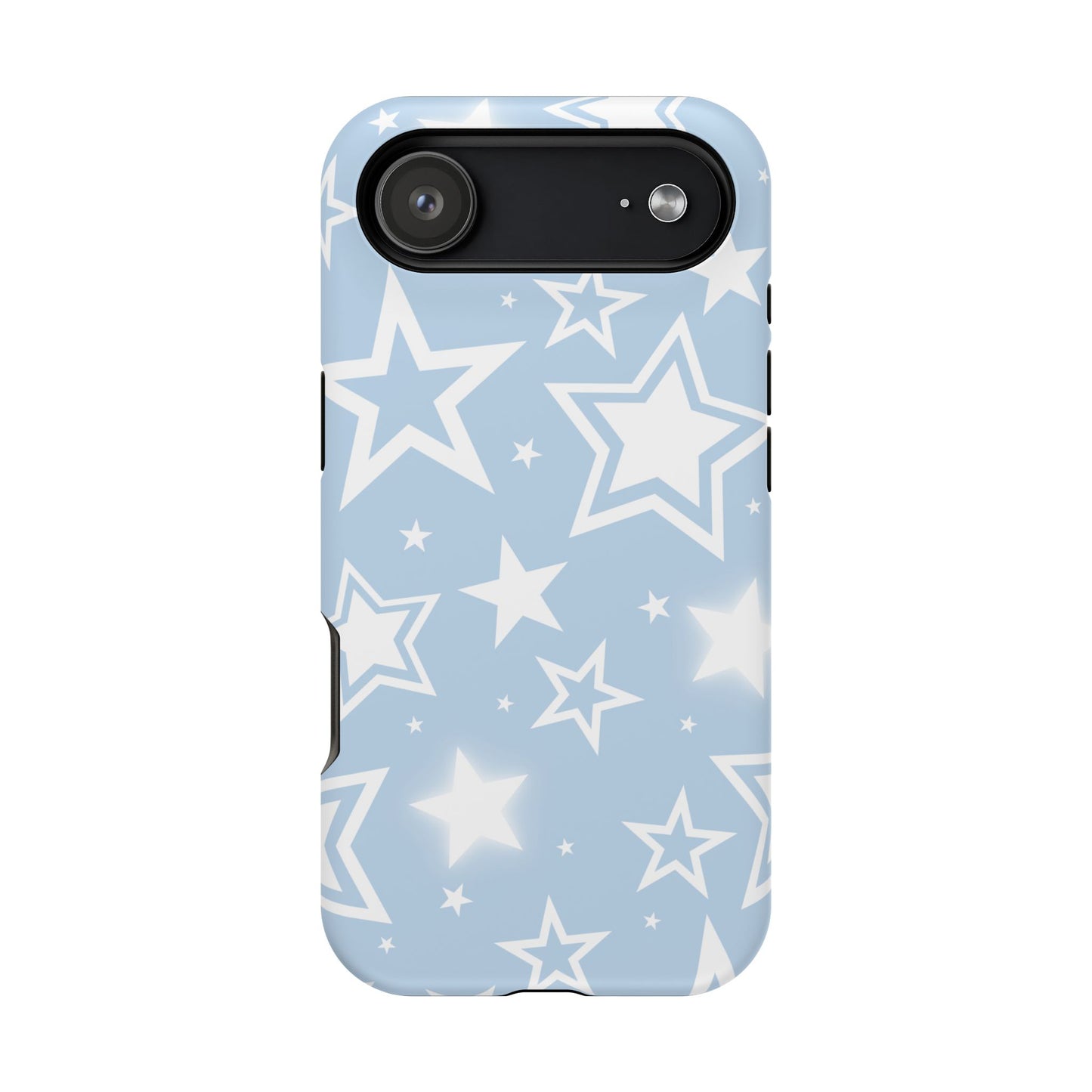 Blue Y2K Stars iPhone Case