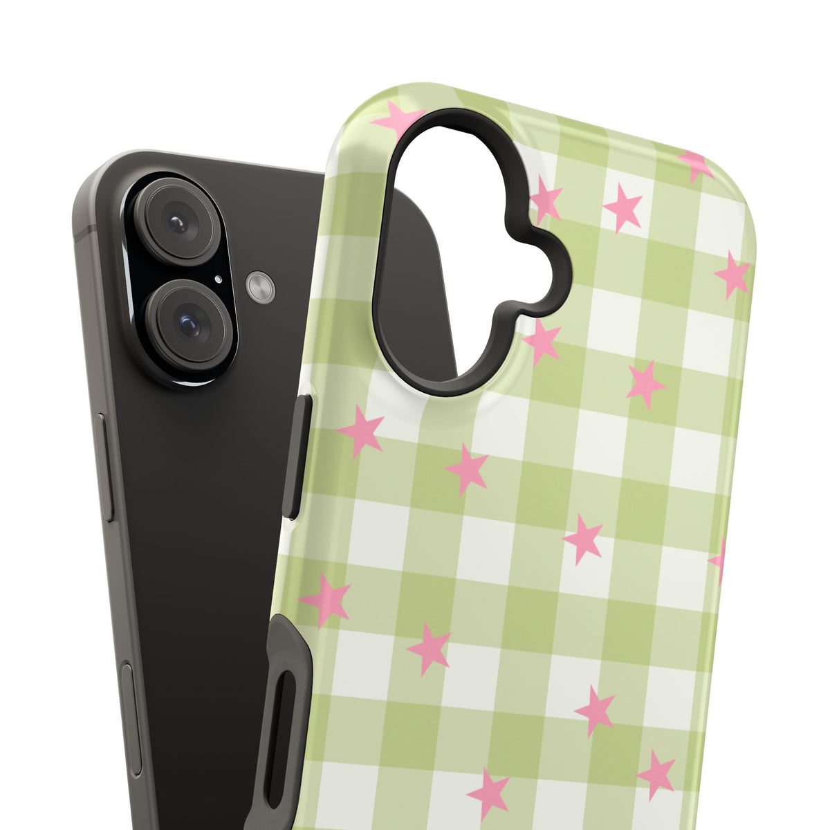 Lucky Star Gingham iPhone Case