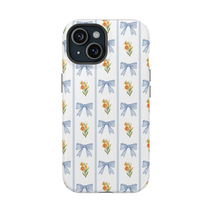 Blue Bows iPhone Case