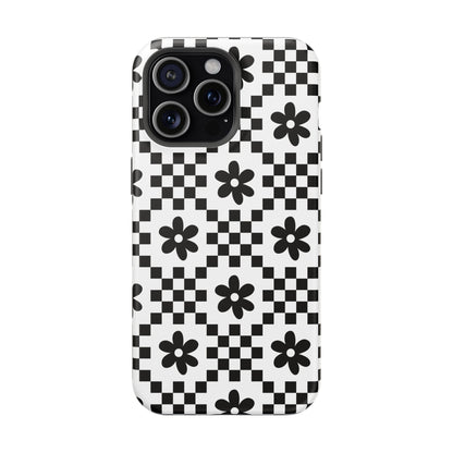 Monochrome Daisy iPhone Case