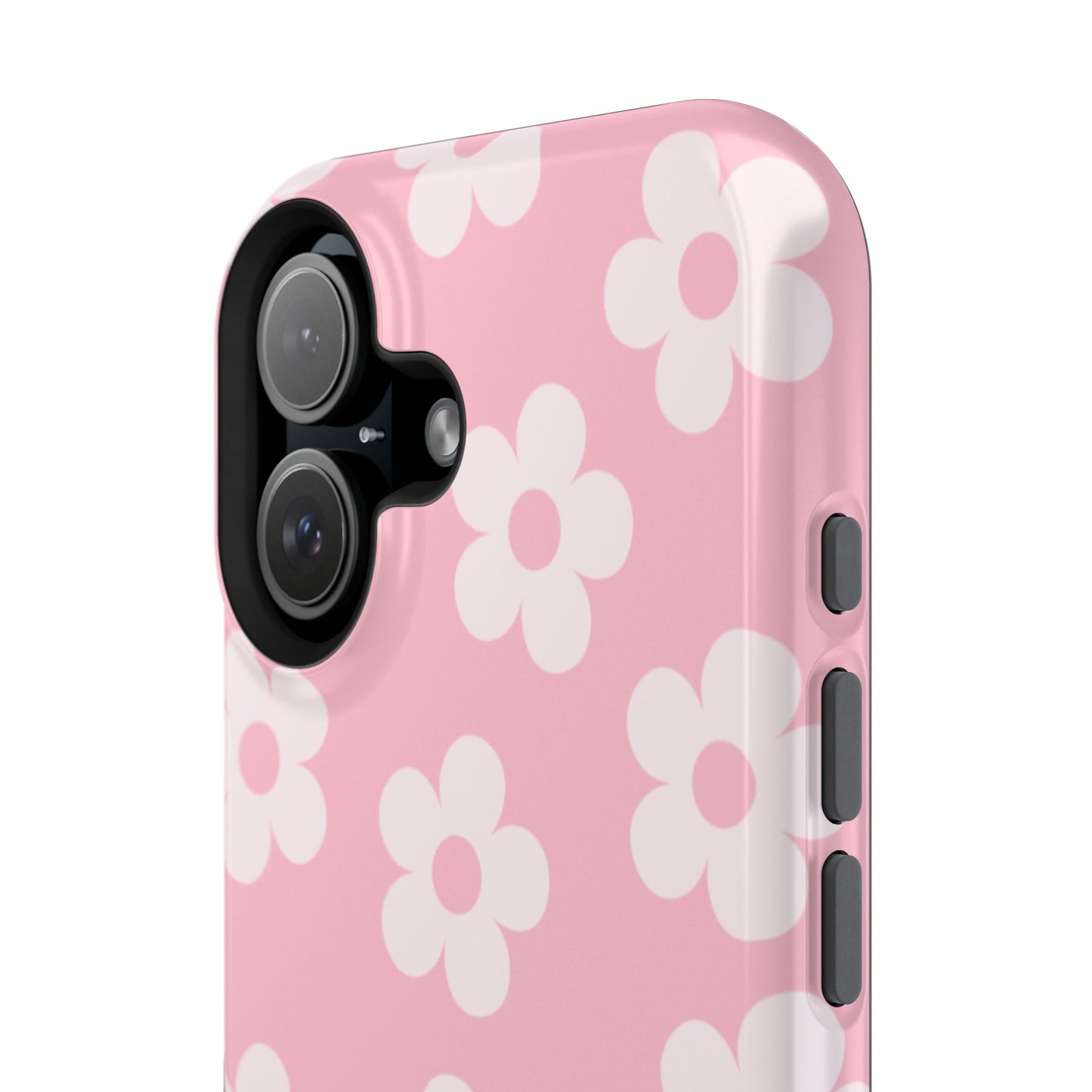 Pink Retro Flowers iPhone Case