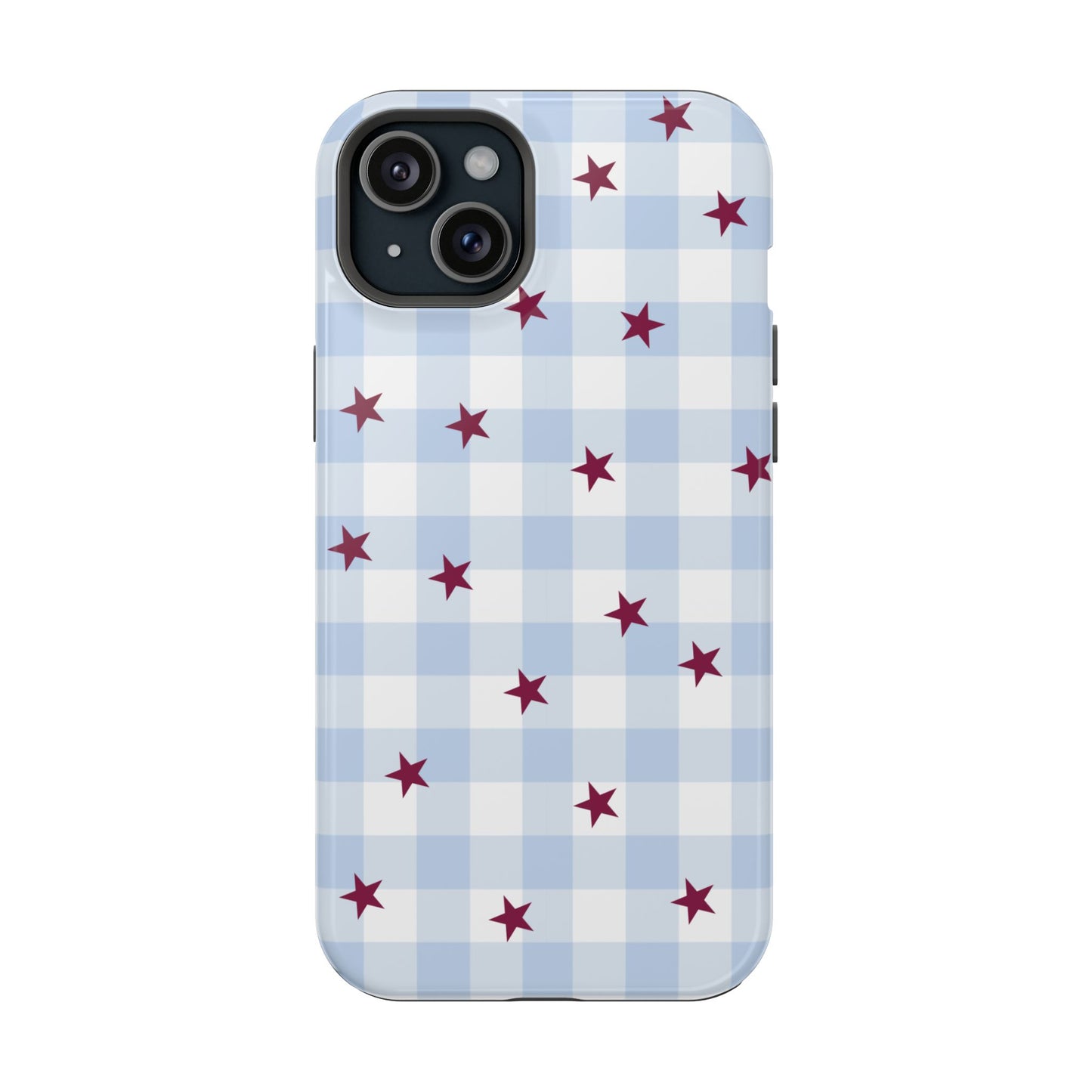 Mulberry Gingham iPhone Case