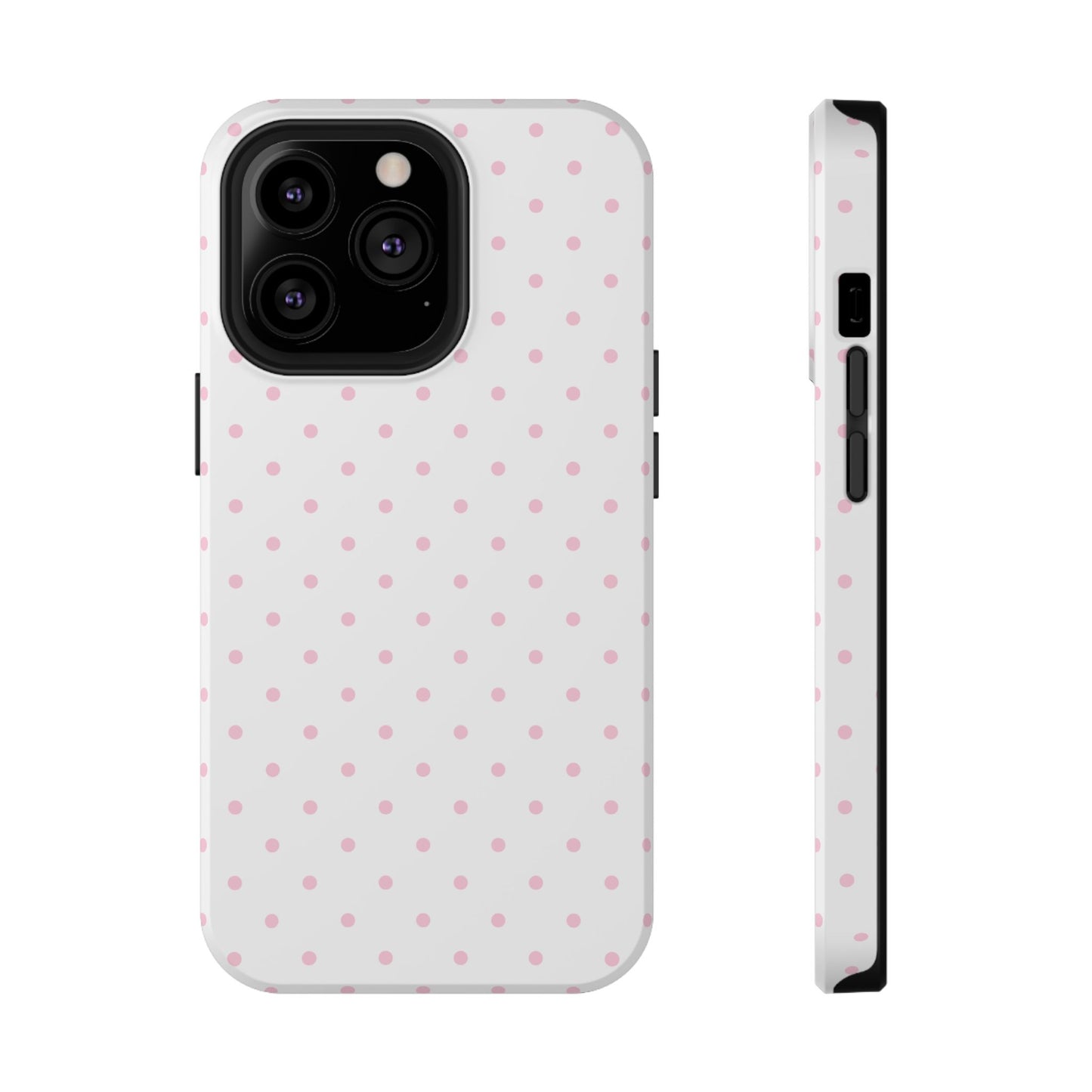 Pink Clouds Mini Dots iPhone Case