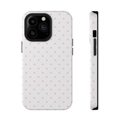 Pink Clouds Mini Dots iPhone Case