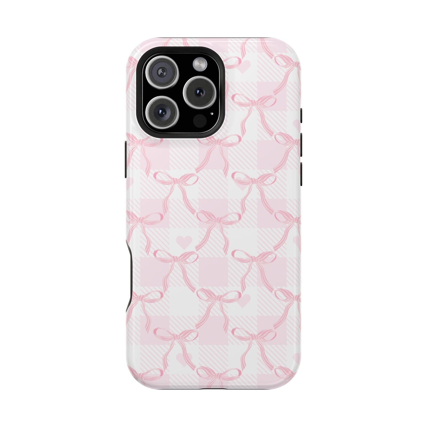Pink Ribbon Bows iPhone Case