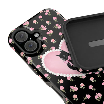 Black Féline Roses iPhone Case