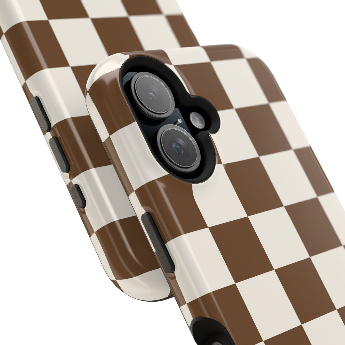 Brown Checkered iPhone Case from Stella Cases