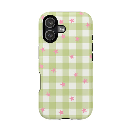 Lucky Star Gingham iPhone Case