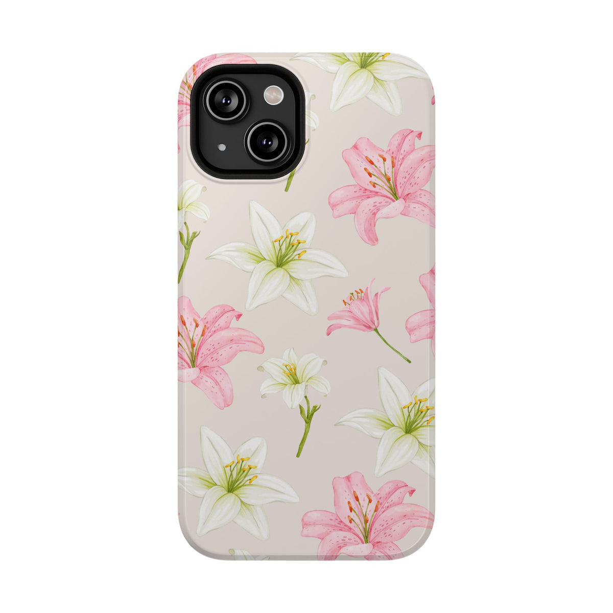 Beige Tiger Lily iPhone Case from Stella Cases
