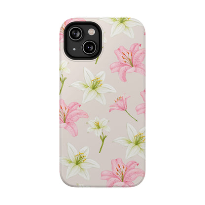 Beige Tiger Lily iPhone Case from Stella Cases