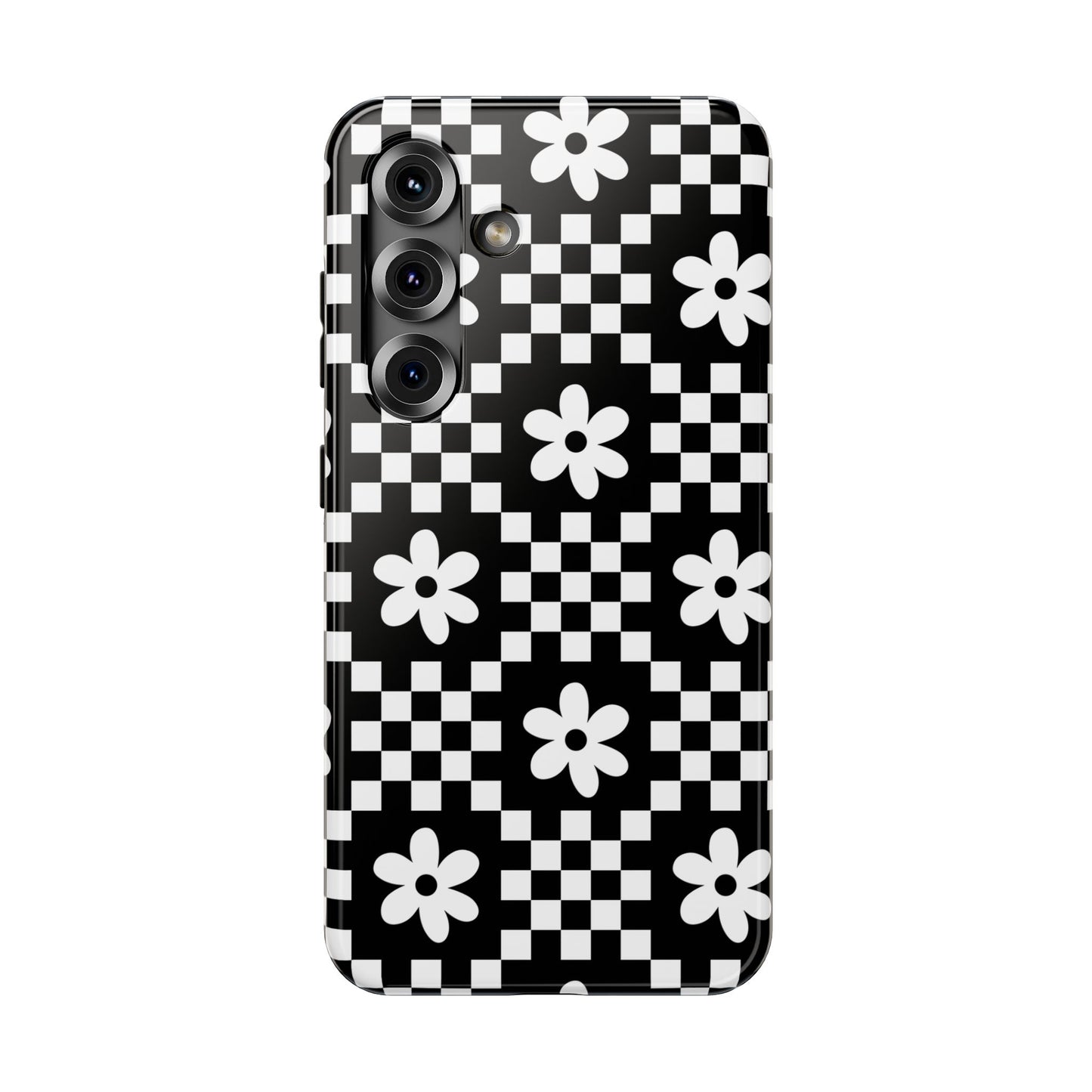 Checkerboard Daisy Samsung Case