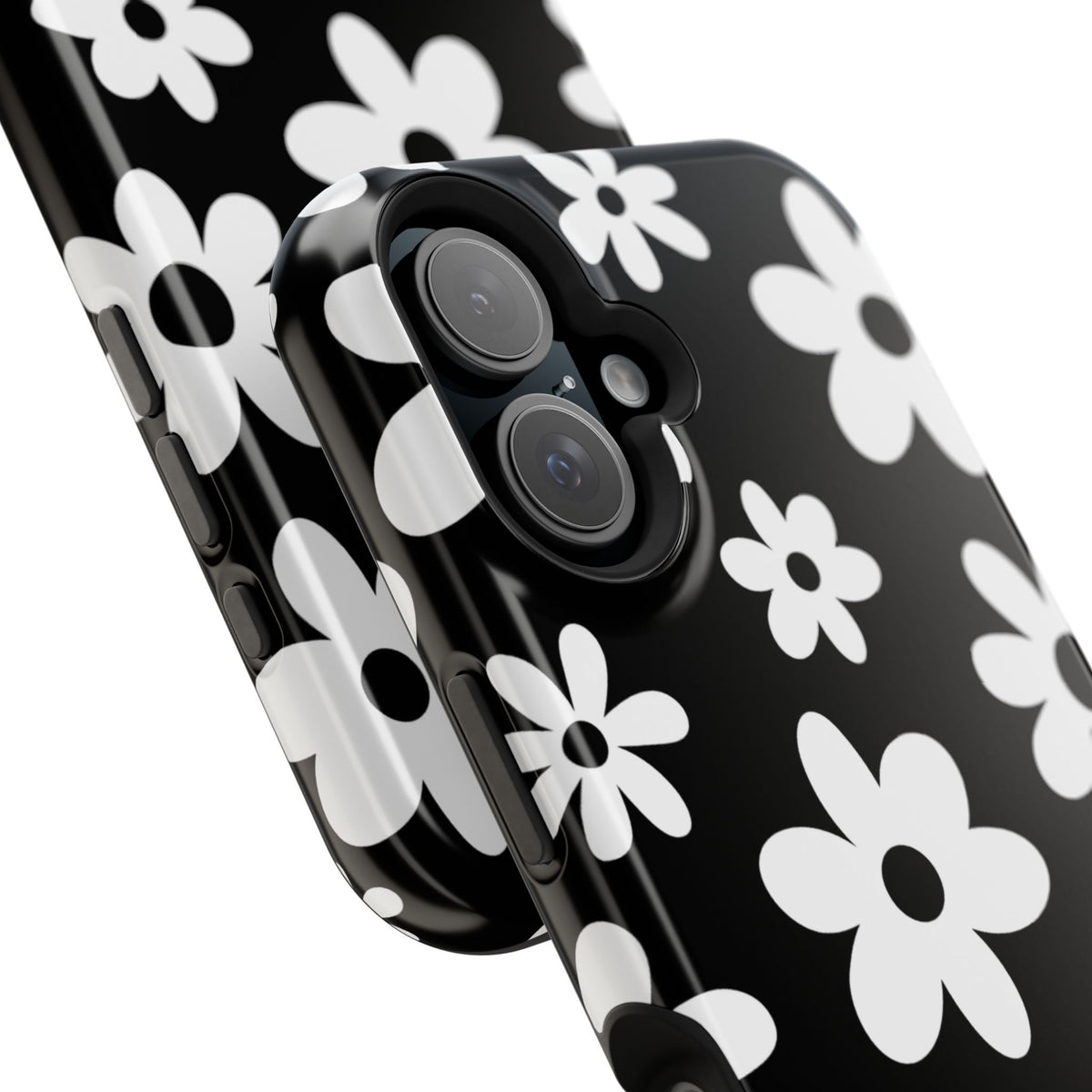 Black Flower Power iPhone Case