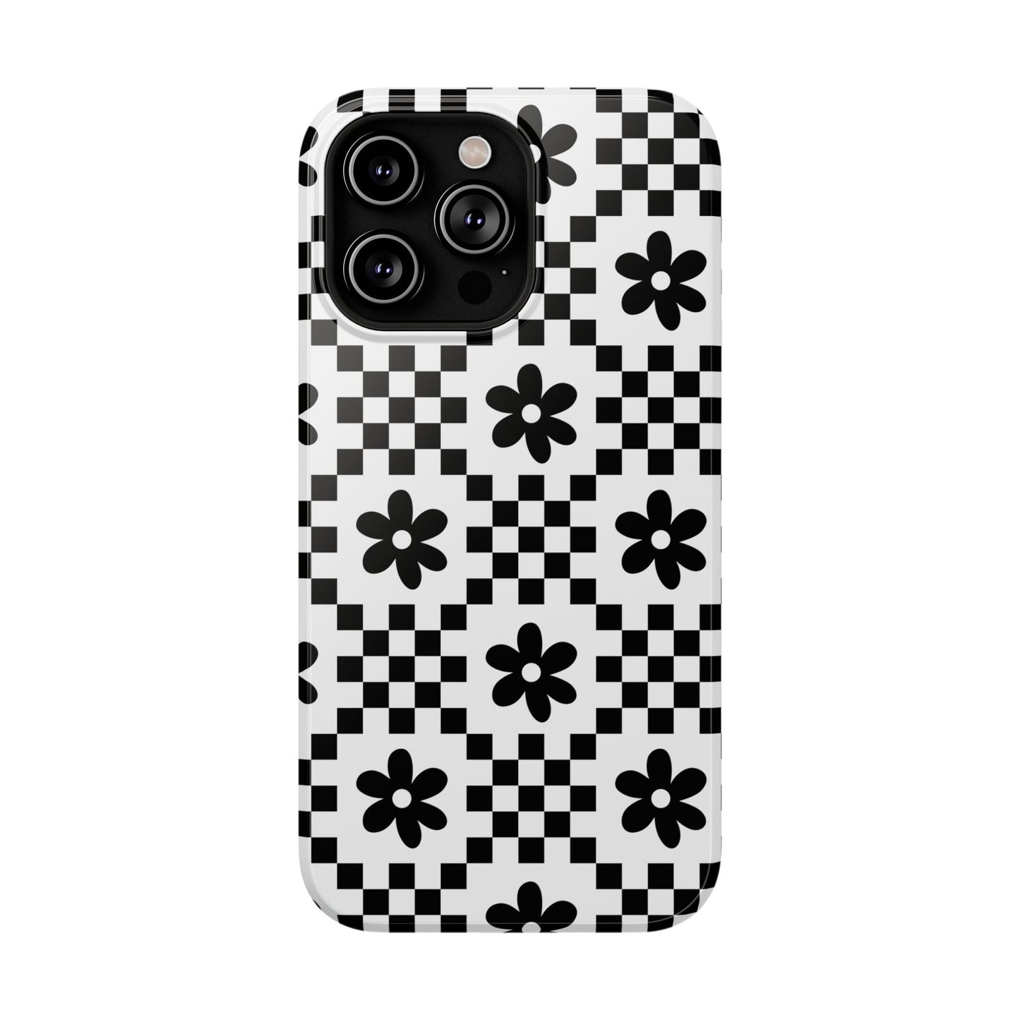 Monochrome Daisy iPhone Case