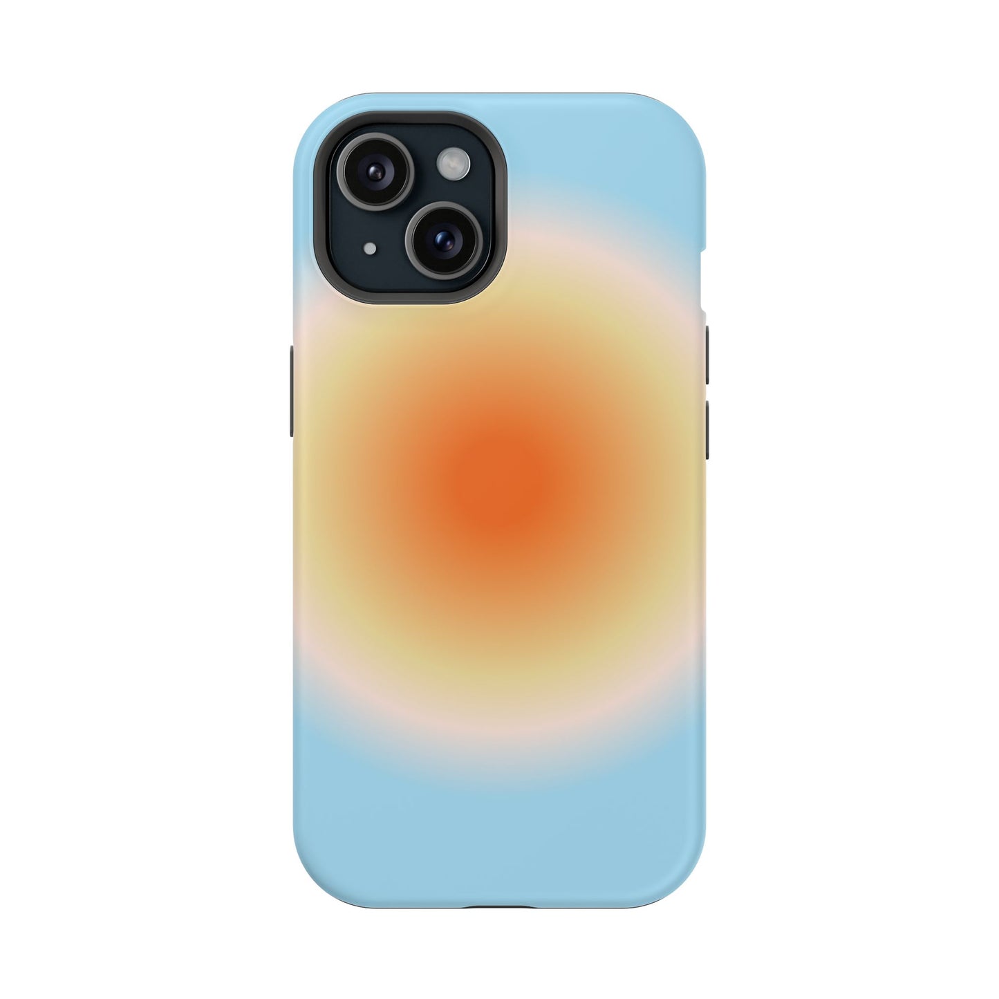 Orange & Blue Aura iPhone Case