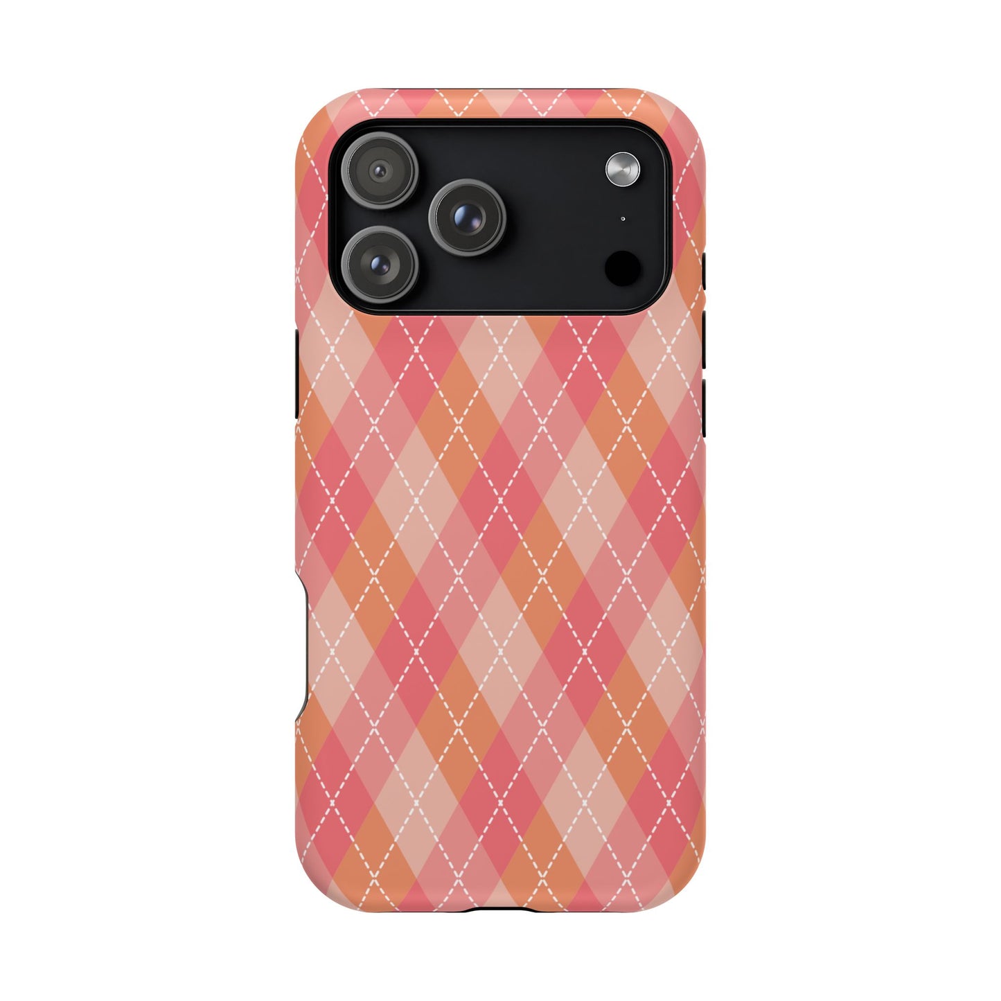 Pink Argyle iPhone Case