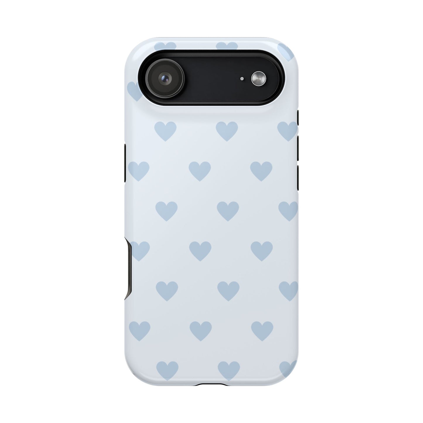 Light Blue Hearts iPhone Case
