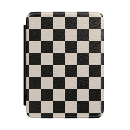 Espresso Checkered Kindle Case