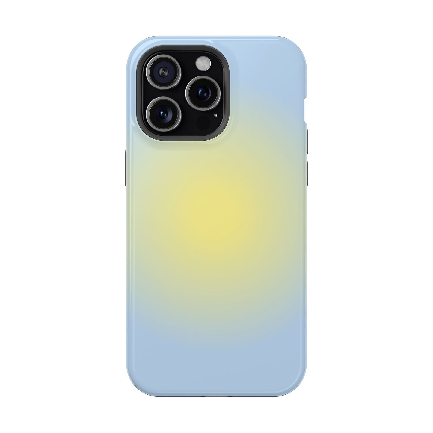 Yellow & Blue Aura iPhone Case