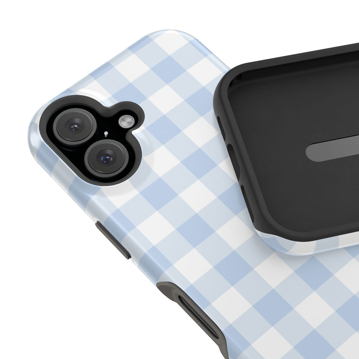 Blue Gingham iPhone Case
