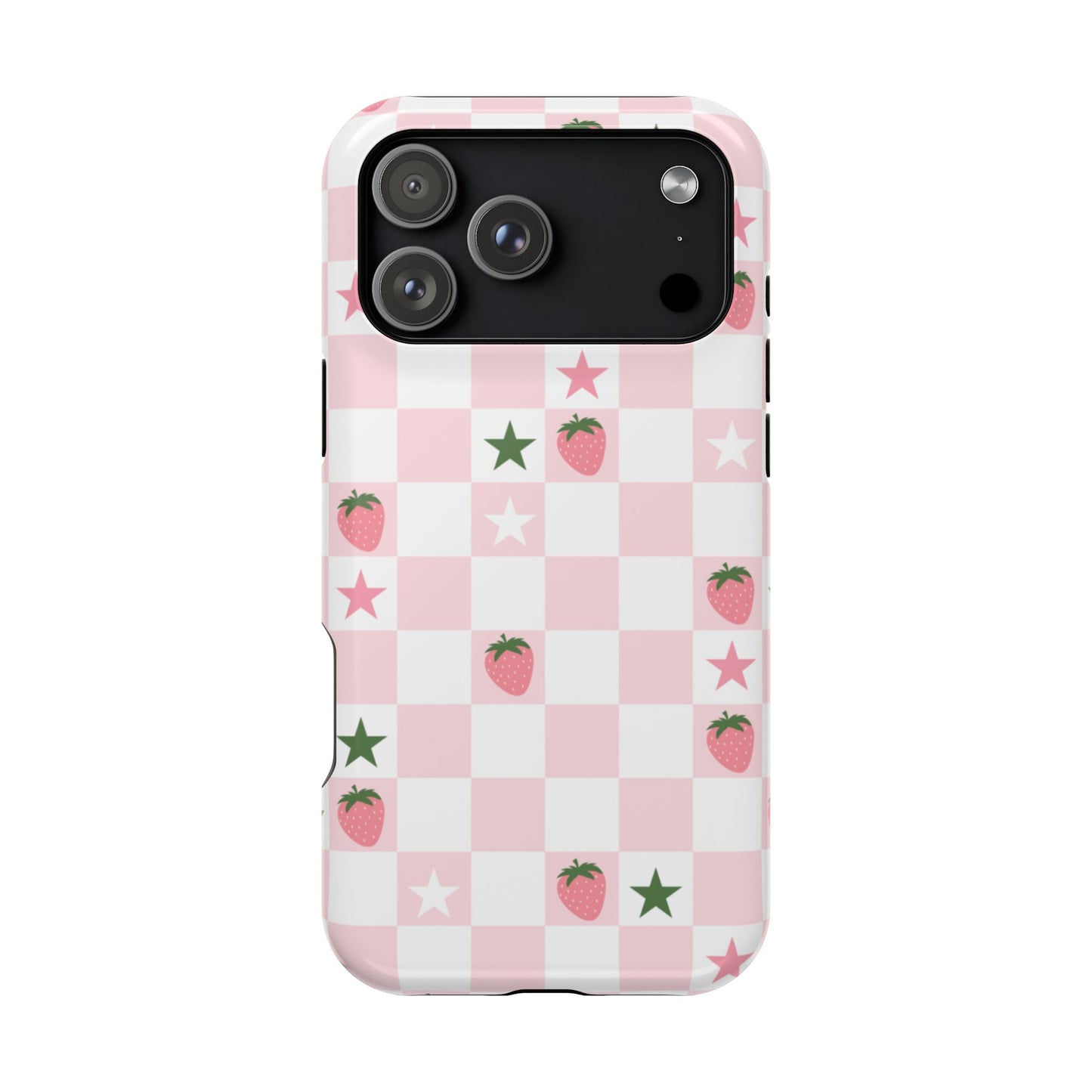 Strawberry Check iPhone Case