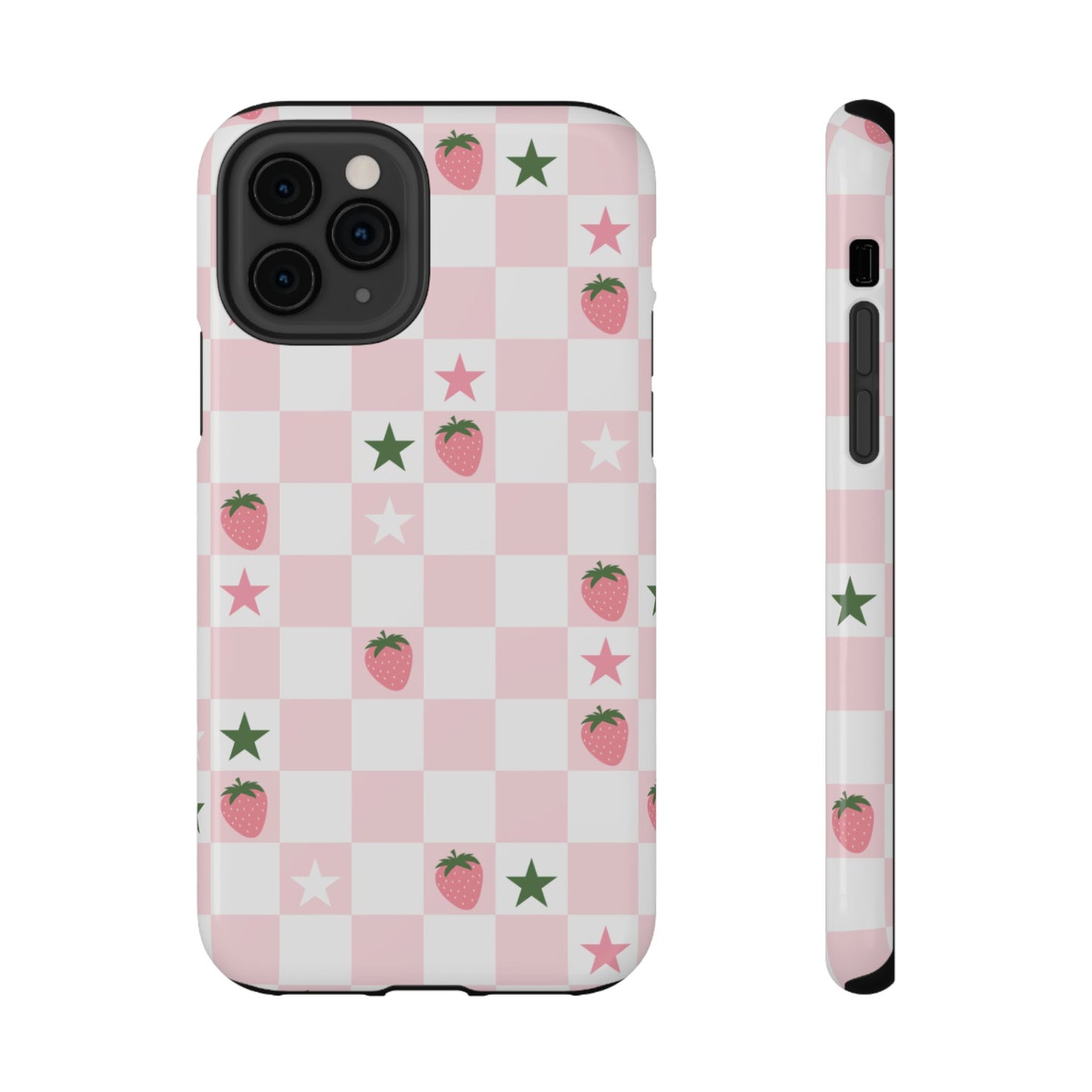 Strawberry Check iPhone Case