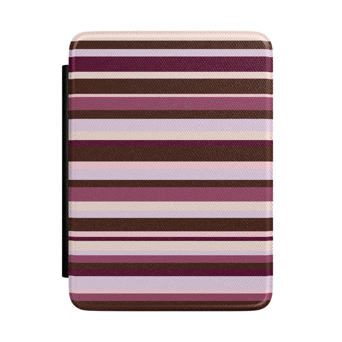 Berry Mocha Stripes Kindle Case