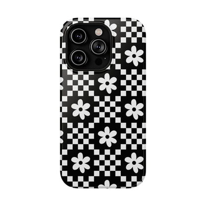 Checkerboard Daisy iPhone Case from Stella Cases
