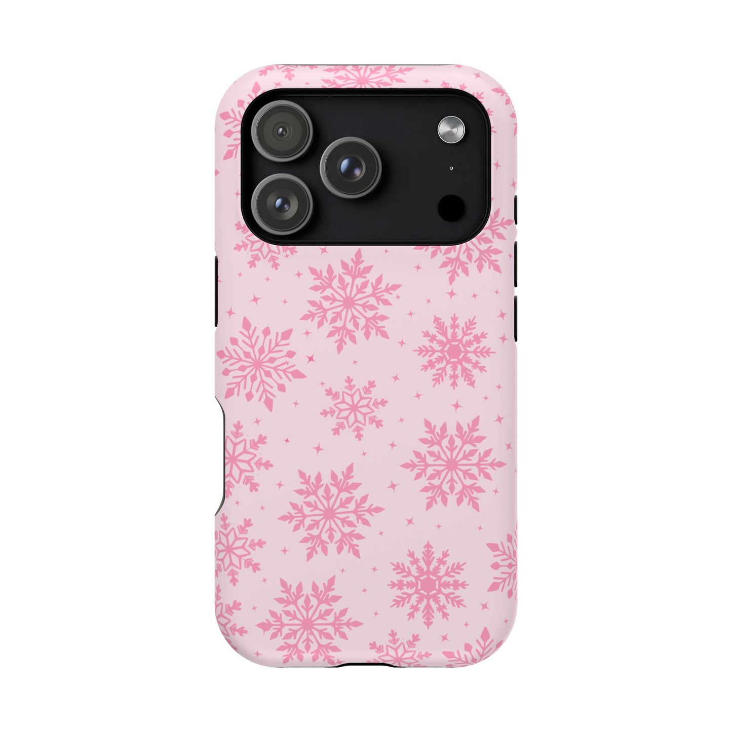 Pink Snowflakes iPhone Case