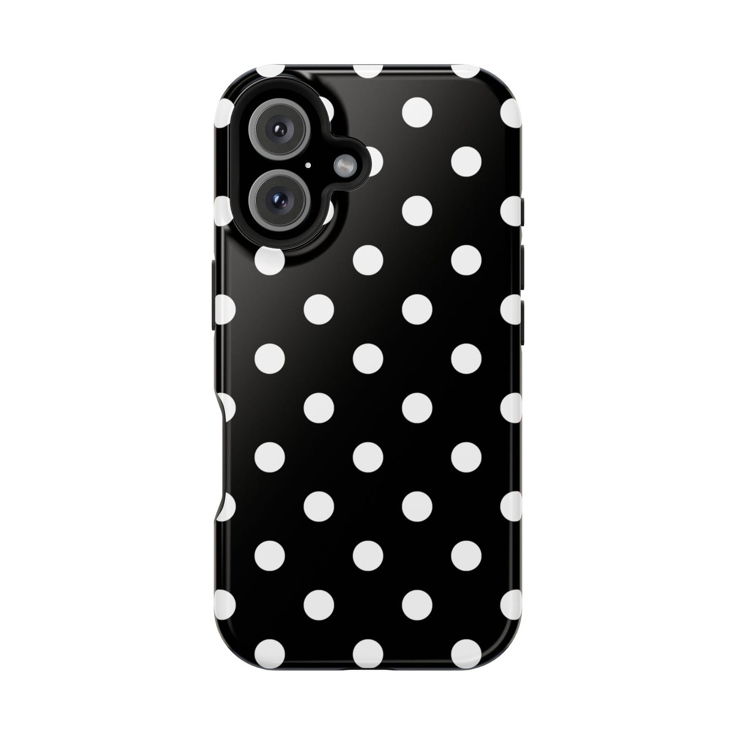 White Polka Dots iPhone Case
