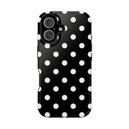 White Polka Dots iPhone Case