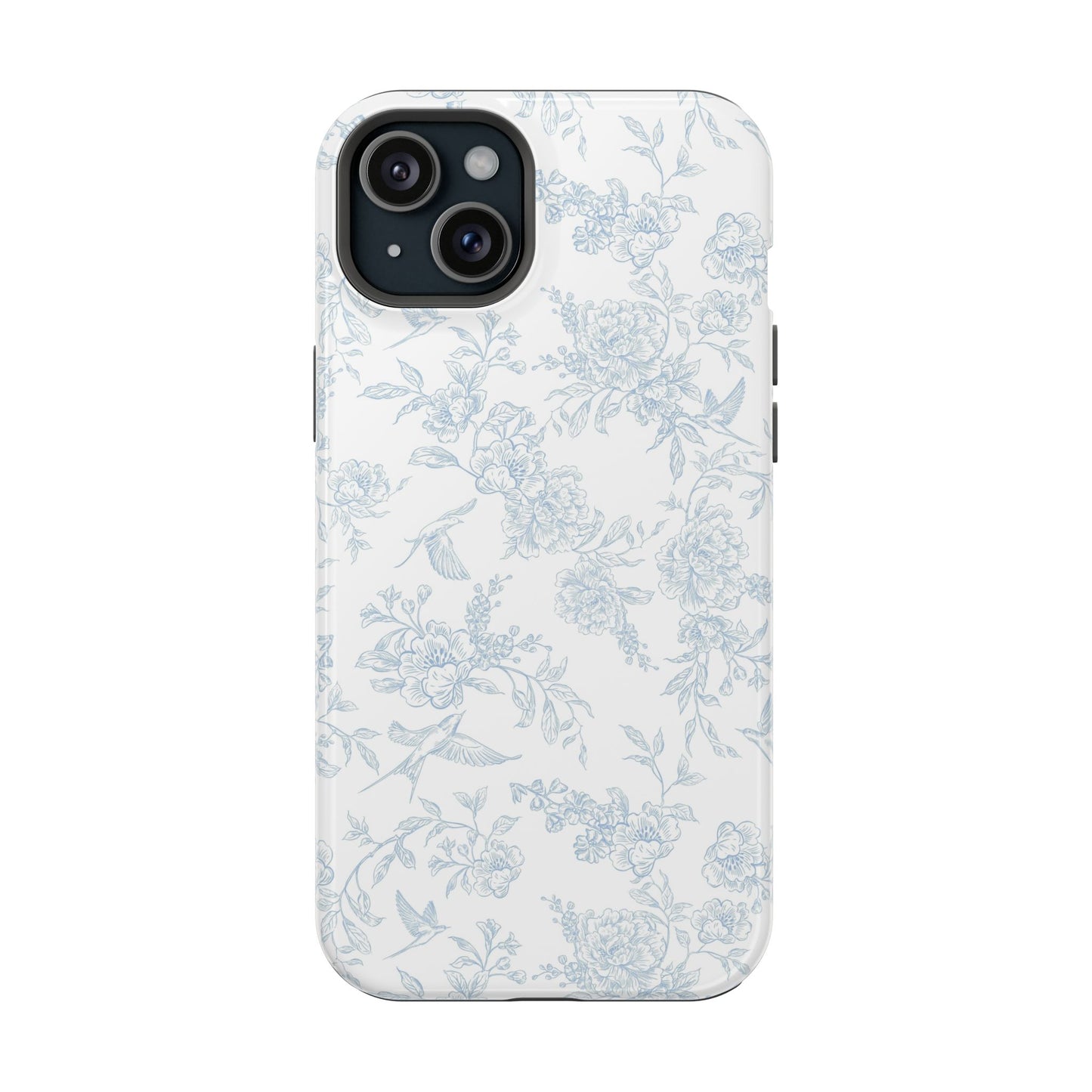 French Blue Toile iPhone Case