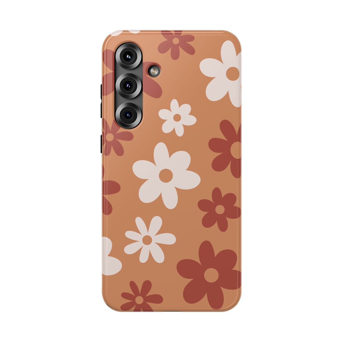 Brown Flower Power Samsung Case